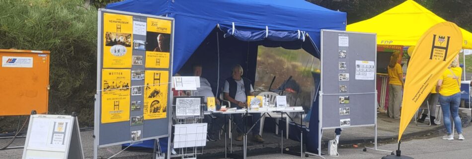 Stand des Heimatverein Wetter auf dem Seefest