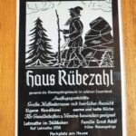 Werbeplakat von Haus Rübezahl in Stübbeken