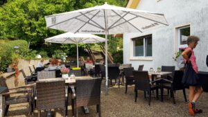 Terrasse des Restaurants "Rübezahl Baude"